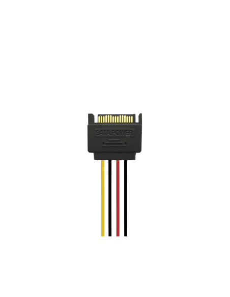 AISENS A131-0353 cable de SATA 0,2 m SATA de 15 pines 2 x SATA de 15 pines Negro, Rojo, Amarillo