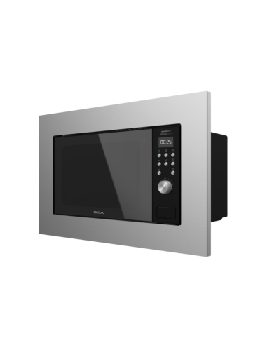 Cecotec 01380 microondas Negro, Acero Microondas con grill Integrado 20 L 700 W
