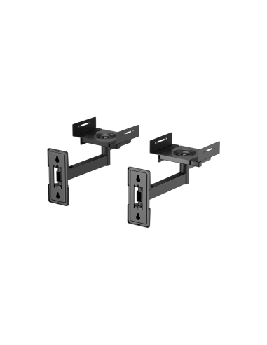 AISENS Soporte Universal De Pared Giratorio E Inclinable Para Altavoces, Negro