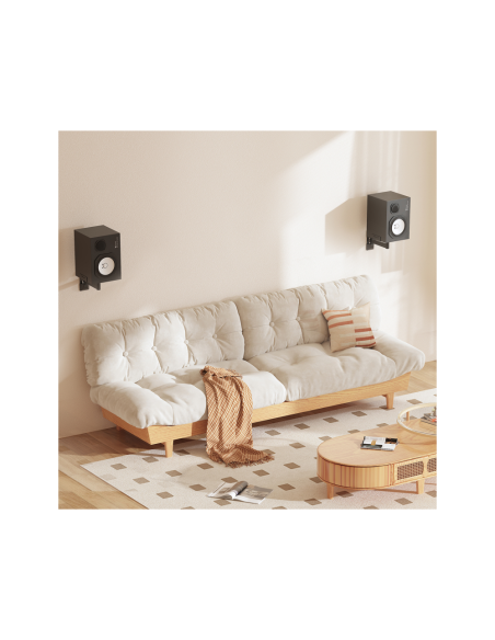 AISENS Soporte Universal De Pared Giratorio E Inclinable Para Altavoces, Negro