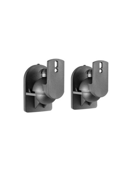 AISENS Soporte Universal De Pared Giratorio E Inclinable Para Altavoces, Negro