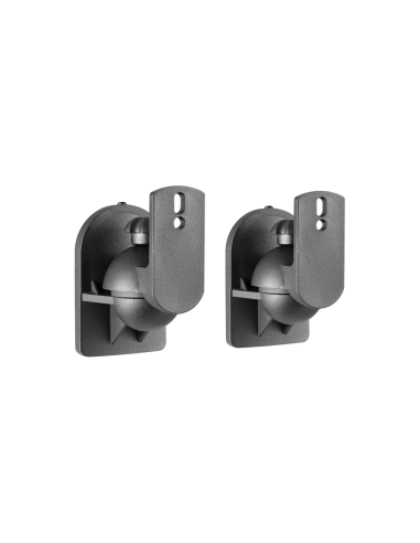 AISENS Soporte Universal De Pared Giratorio E Inclinable Para Altavoces, Negro