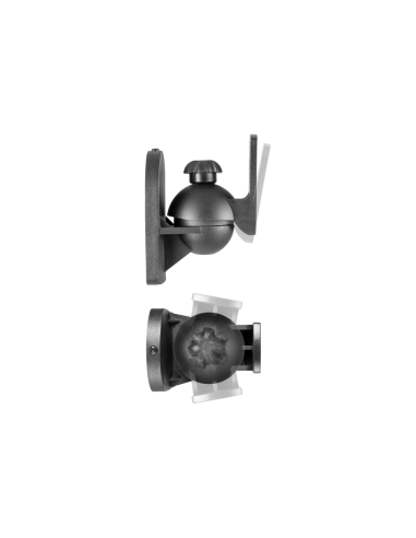 AISENS Soporte Universal De Pared Giratorio E Inclinable Para Altavoces, Negro