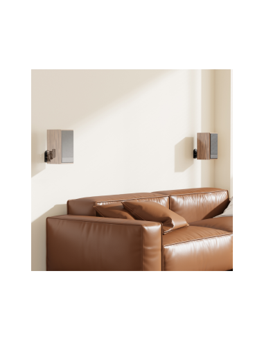 AISENS Soporte Universal De Pared Giratorio E Inclinable Para Altavoces, Negro