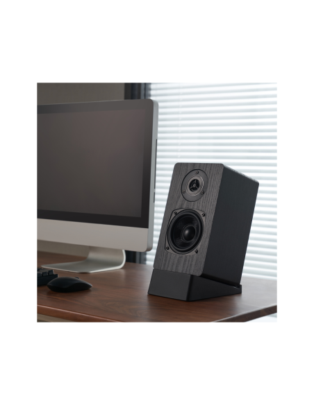 AISENS Soporte Universal De Sobremesa Para Altavoces, Negro