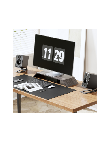 AISENS Soporte Universal De Sobremesa Para Altavoces, Negro