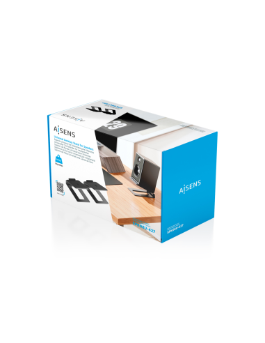 AISENS Soporte Universal De Sobremesa Para Altavoces, Negro
