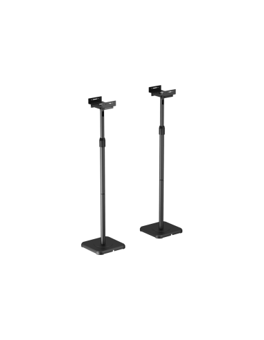 AISENS Soporte Universal De Suelo Giratorio E Inclinable Para Altavoces, Negro
