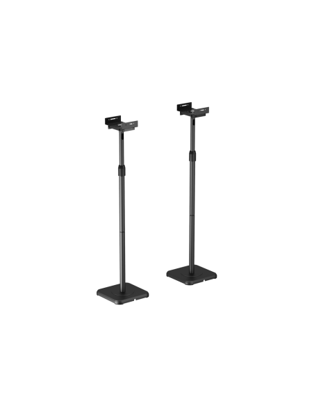 AISENS Soporte Universal De Suelo Giratorio E Inclinable Para Altavoces, Negro