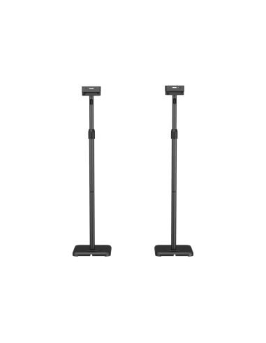 AISENS Soporte Universal De Suelo Giratorio E Inclinable Para Altavoces, Negro