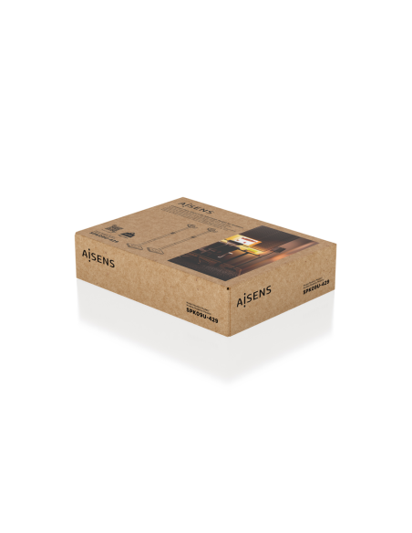 AISENS Soporte Universal De Suelo Giratorio E Inclinable Para Altavoces, Negro