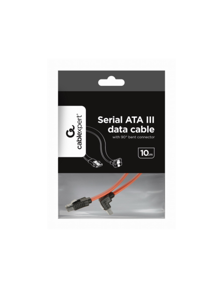 Gembird CC-SATAM-DATA90 cable de SATA 0,5 m Negro, Rojo