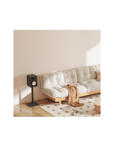 AISENS Soporte Universal De Suelo Para Altavoces, Negro
