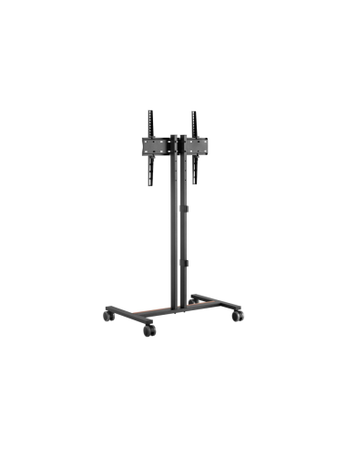AISENS Soporte de Suelo ECO con Rueda para Monitor/Tv 35Kg de 32-55, Negro