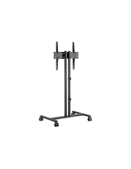 AISENS Soporte de Suelo ECO con Rueda para Monitor/Tv 35Kg de 32-55, Negro