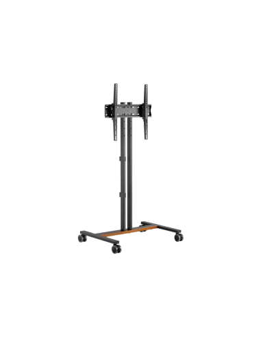 AISENS Soporte de Suelo ECO con Rueda para Monitor/Tv 35Kg de 32-55, Negro