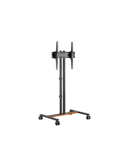 AISENS Soporte de Suelo ECO con Rueda para Monitor/Tv 35Kg de 32-55, Negro