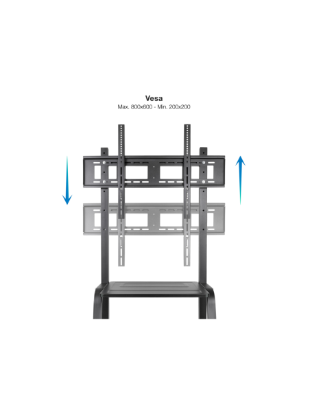 TooQ Coloso Soporte de Suelo con Ruedas para Pantalla 37"-100"