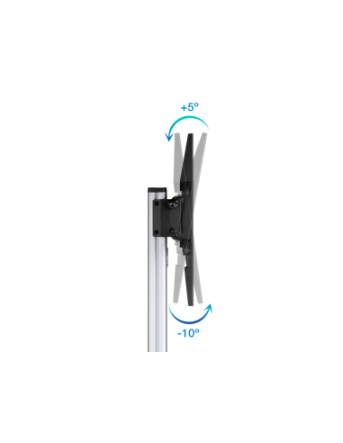 TooQ Hera Soporte de Suelo de Aluminio con Ruedas para Pantalla 37"-86"