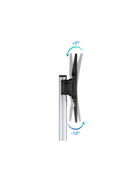 TooQ Hera Soporte de Suelo de Aluminio con Ruedas para Pantalla 37"-86"