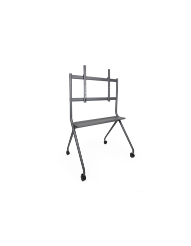 TooQ iSTAND Soporte de Suelo con Ruedas para Pantallas 50"- 86", Gris