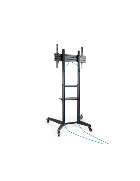 TooQ RAMSÉS Soporte de Suelo con Ruedas para Pantallas 37"- 70", Negro