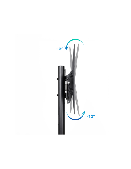 TooQ RAMSÉS Soporte de Suelo con Ruedas para Pantallas 37"- 70", Negro