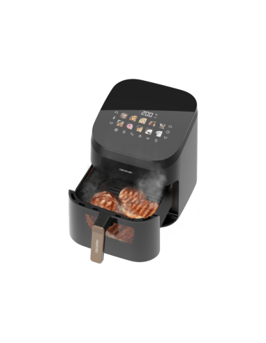 Cecotec Cecofry&Grill Smokin' 6500 Sencillo 6,5 L Independiente 2200 W Freidora de aire caliente Negro, Marrón