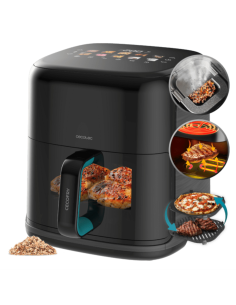 Cecotec Cecofry&Grill Smokin'Prime 6500 Sencillo 6,5 L Independiente 2200 W Freidora de aire caliente Negro