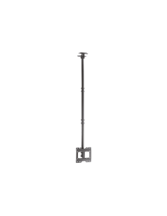 AISENS Soporte de techo giratorio, inclinable, extensible para monitor/TV 50kg de 23”-43”, Negro