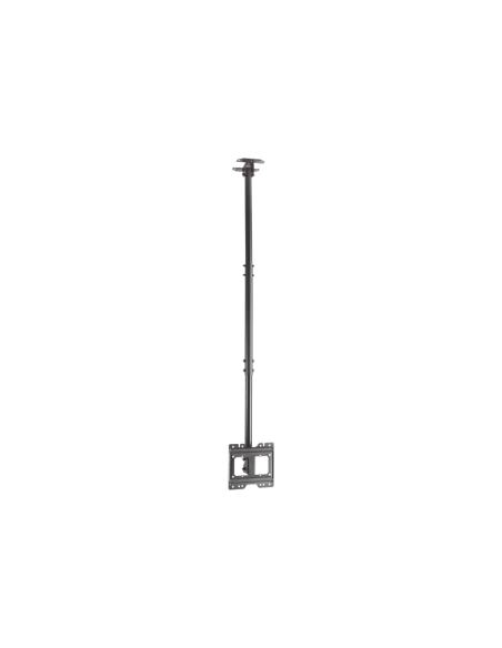 AISENS Soporte de techo giratorio, inclinable, extensible para monitor/TV 50kg de 23”-43”, Negro