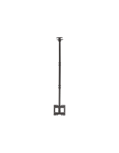 AISENS Soporte de techo giratorio, inclinable, extensible para monitor/TV 50kg de 23”-43”, Negro