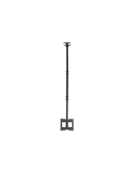 AISENS Soporte de techo giratorio, inclinable, extensible para monitor/TV 50kg de 23”-43”, Negro