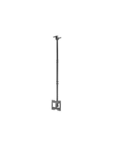 AISENS Soporte de techo giratorio, inclinable, extensible para monitor/TV 50kg de 23”-43”, Negro