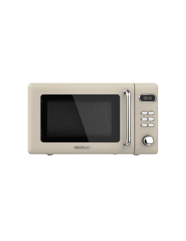 Cecotec 01714 microondas Beige Microondas con grill Encimera 20 L 700 W