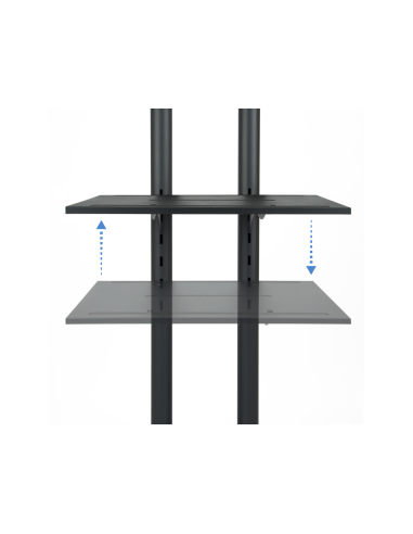 TooQ FS1470M-B soporte para pantalla de señalización 177,8 cm (70") Negro