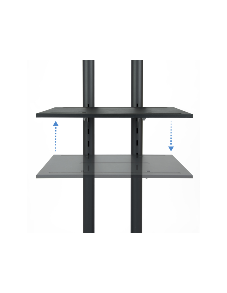 TooQ FS1470M-B soporte para pantalla de señalización 177,8 cm (70") Negro