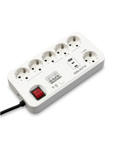 Salicru SPS SAFE MASTER+ Blanco 6 salidas AC 230 V 1,4 m 2