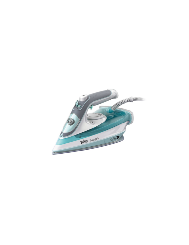 Braun TexStyle 3 SI 5017 GR Plancha a vapor Suela de cerámica 2700 W Gris, Turquesa, Blanco