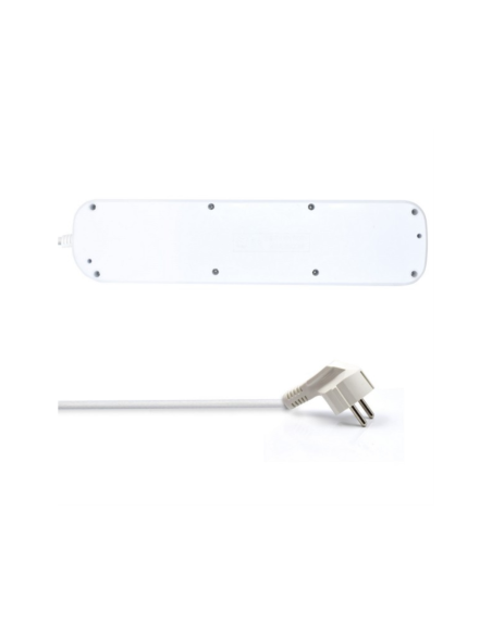 Ewent EW3932-5M limitador de tensión Blanco 6 salidas AC