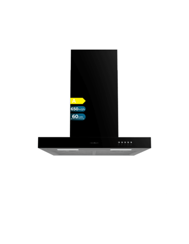 Cecotec Bolero Flux TM 606500 Black A De pared Negro 650 m³/h