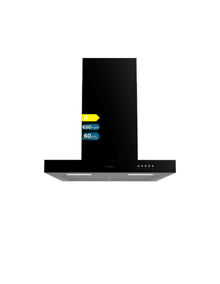 Cecotec Bolero Flux TM 606500 Black A De pared Negro 650 m³/h