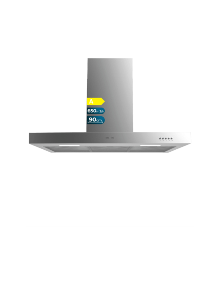 Cecotec Bolero Flux TM 906500 Inox A De pared Acero inoxidable 650 m³/h