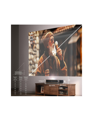 Hisense PT1 proyector de TV Proyector de alcance ultracorto Negro 3D