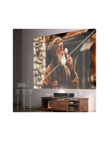 Hisense PT1 Proyector de alcance ultracorto 3D Negro