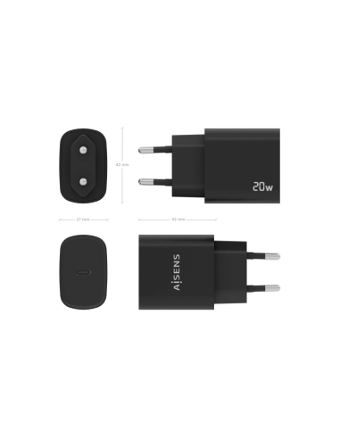 AISENS A110-0753 cargador de dispositivo móvil Universal Corriente alterna Carga rápida Interior