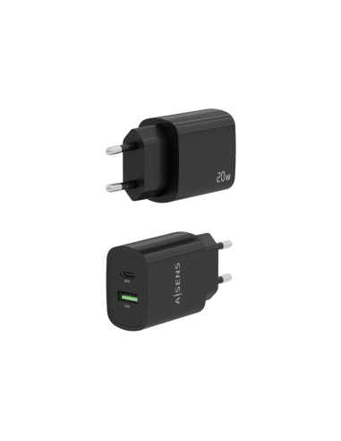 AISENS A110-0755 cargador de dispositivo móvil Universal Negro Corriente alterna Carga rápida Interior