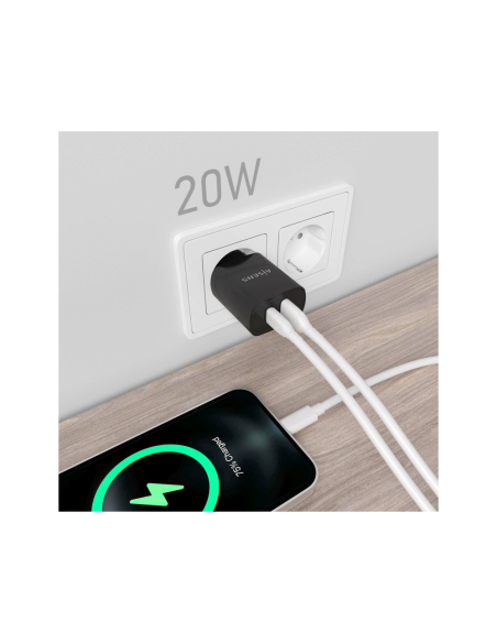 AISENS A110-0755 cargador de dispositivo móvil Universal Negro Corriente alterna Carga rápida Interior