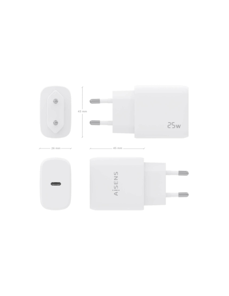 AISENS A110-0756 cargador de dispositivo móvil Universal Corriente alterna Carga rápida Interior