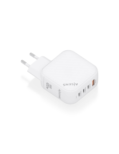 AISENS ASCH-100W4P028-W cargador de dispositivo móvil Universal Corriente alterna Carga rápida Interior